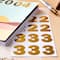 12 Pack: Gold Foil Number Stickers by Recollections™